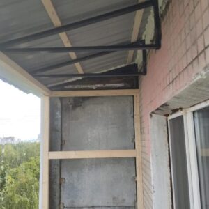 Зависимая крыша на балкон